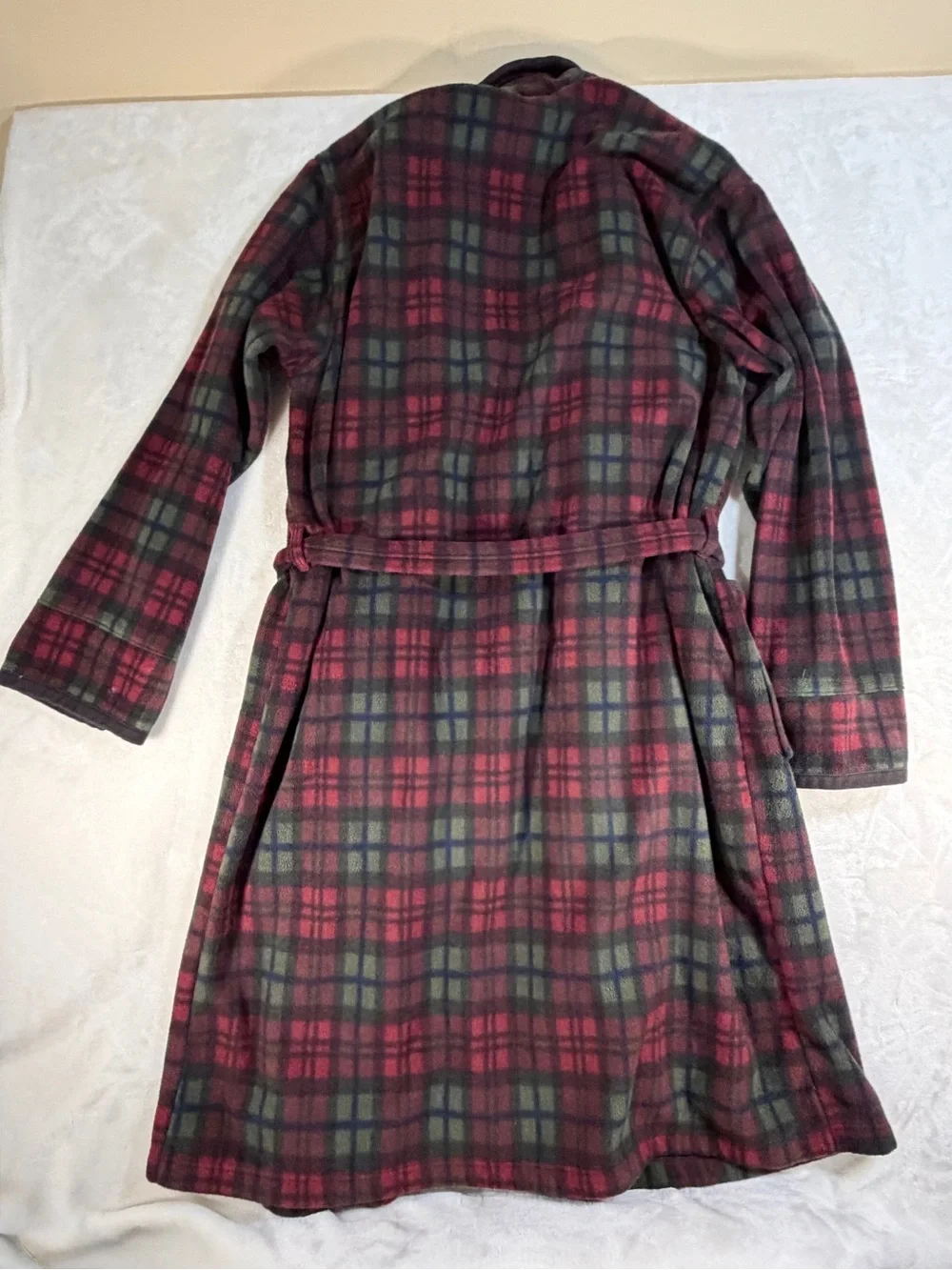 Vintage L.L. Bean Men’s Scotch‎ Plaid Flannel Robe - Size Medium